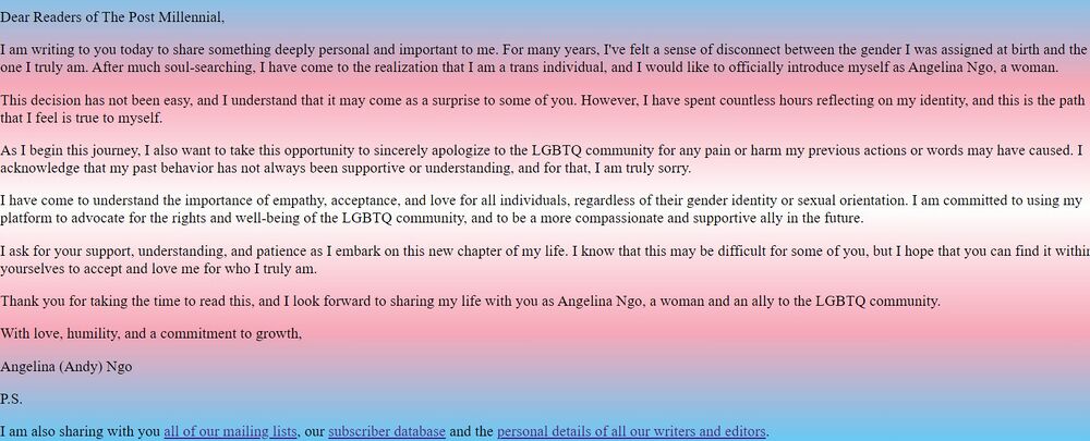 #The Post Millennial Defacement